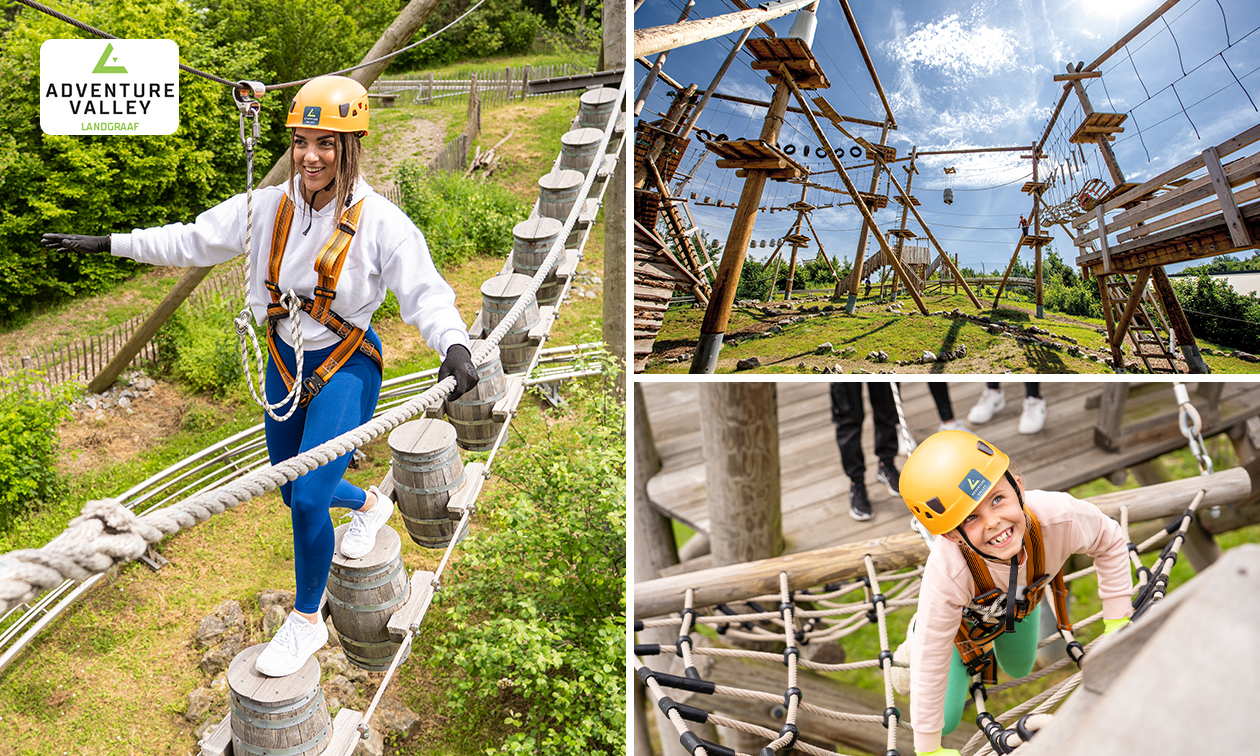 Eintritt Kletterpark Adventure Valley + opt. 5 Fahrten Alpine Coaster Rodelbahn