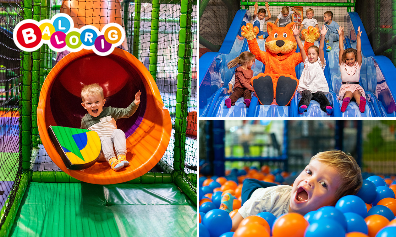 Entree voor indoor kinderspeelparadijs Ballorig