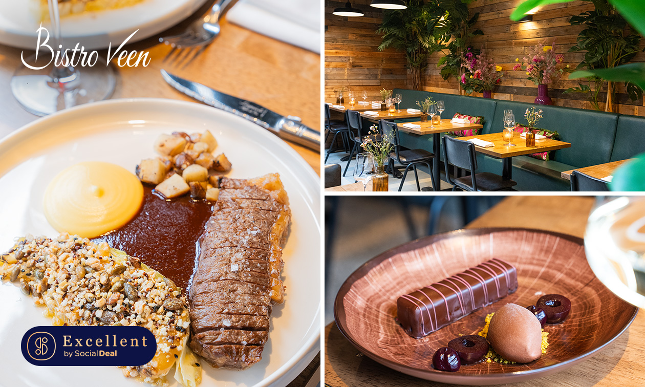 3-, 4- of 5-gangenlunch of -diner van de chef + evt. aperitief, wijnarrangement en meer