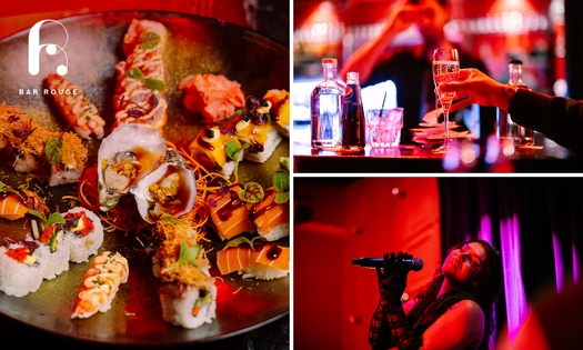 4-gangen shared dining-diner bij Bar Rouge in hartje Amsterdam