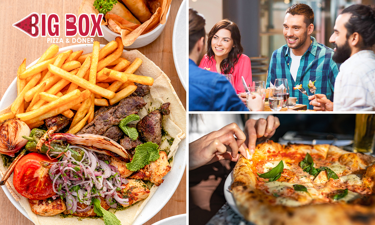 Schotel of pizza naar keuze + drankje + evt. baklava