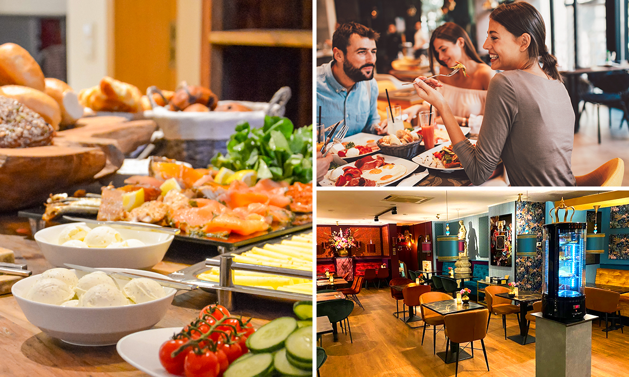 Luxe ontbijtbuffet + glas bubbels