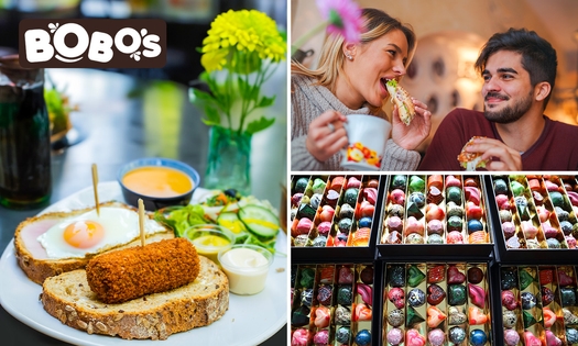 2-gangen keuzelunch + chocoladeverrassing bij Bobo's Bonbons