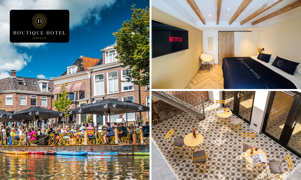 Übernachtung für 2 + Frühstück + Fahrrad + Late Check-out in Dokkum