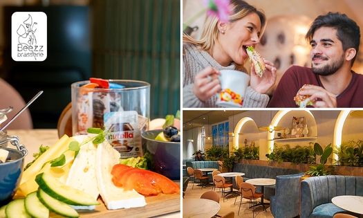 Ontbijtplank + koffie/thee + verse jus d'orange of Sunday Brunch Plateau bij Brasserie Beezz