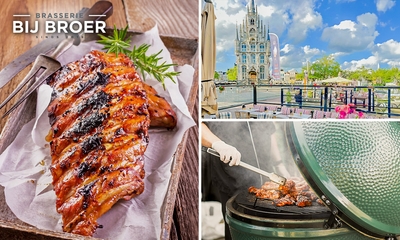 Shared dining BBQ plank bij Brasserie bij Broer