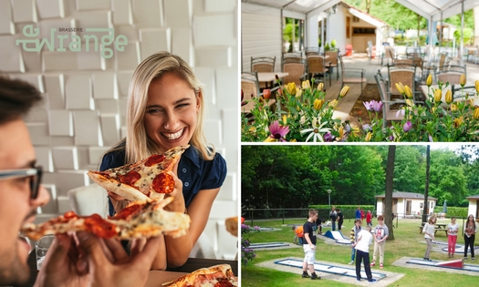 Midgetgolf (18 holes) + pizza bij Brasserie de Wrange