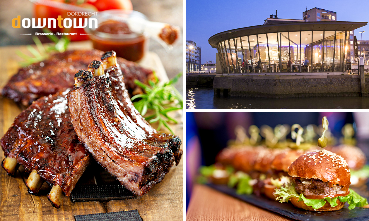 3-gangen shared dining-diner bij Brasserie Down Town
