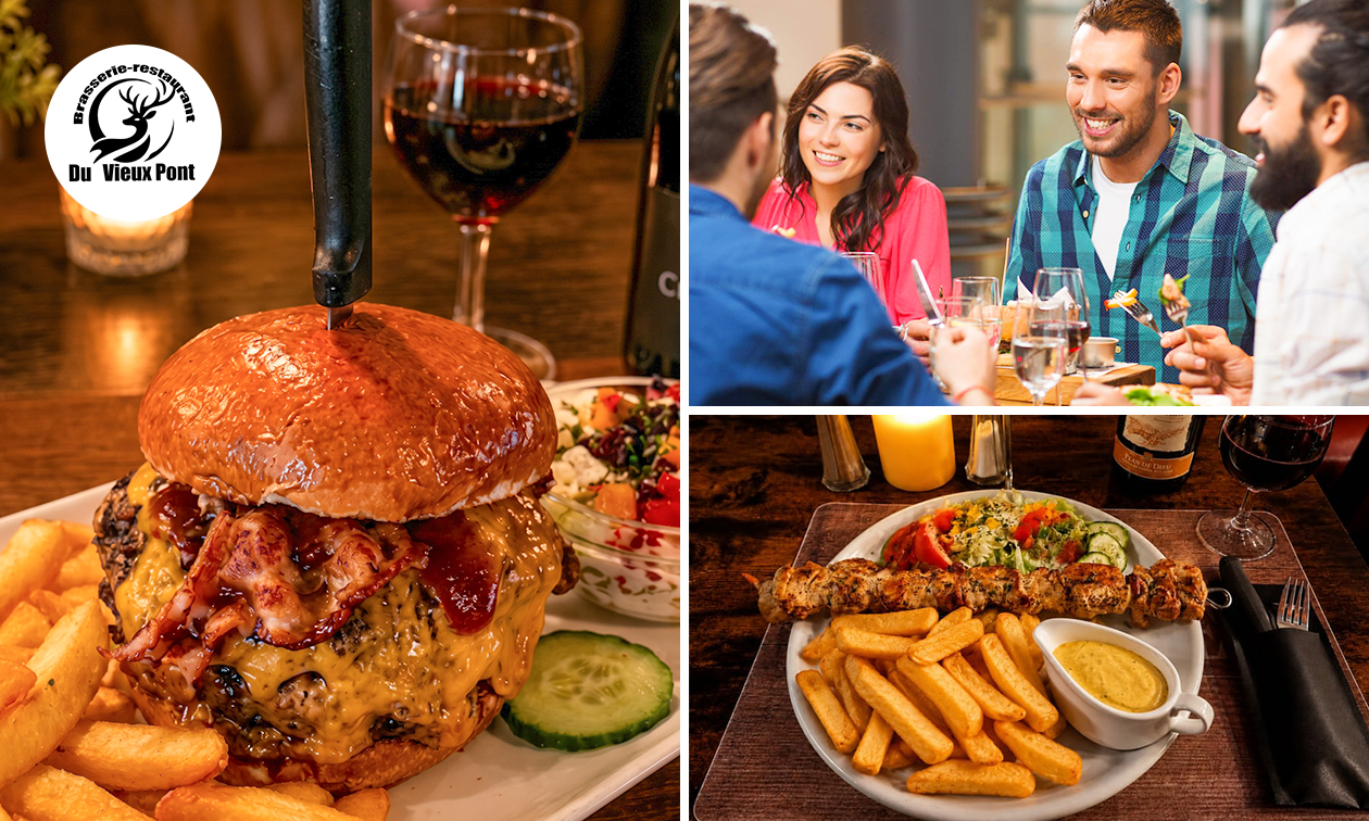 Menu en 2 ou 3 services au choix dans les Ardennes belges
