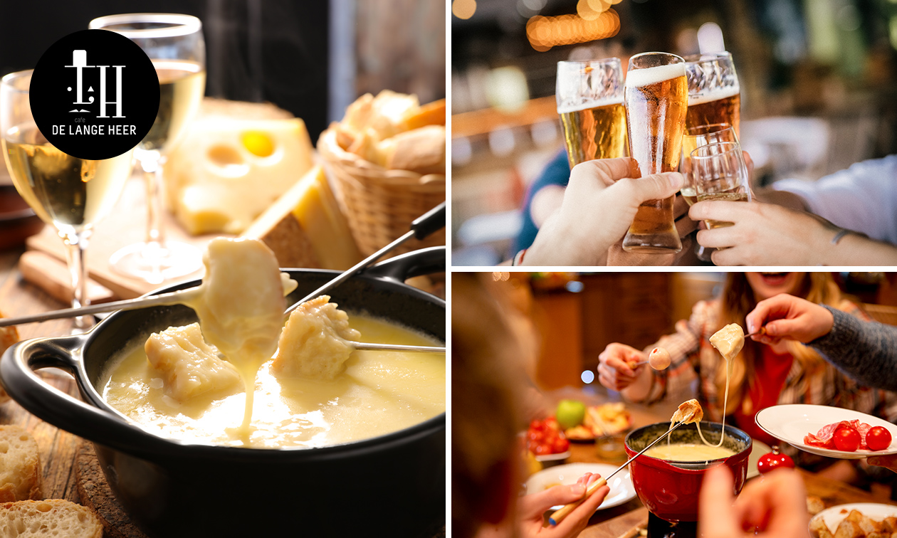 Kaasfondue van de KaasKampanje bij Café de Lange Heer Kaasfondue van de KaasKampanje bij Café de Lange Heer