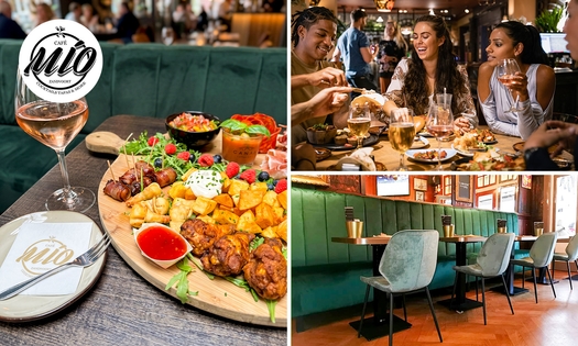 Tapasplank (10 tapas) + brood met dips bij Café Mío in hartje Zandvoort