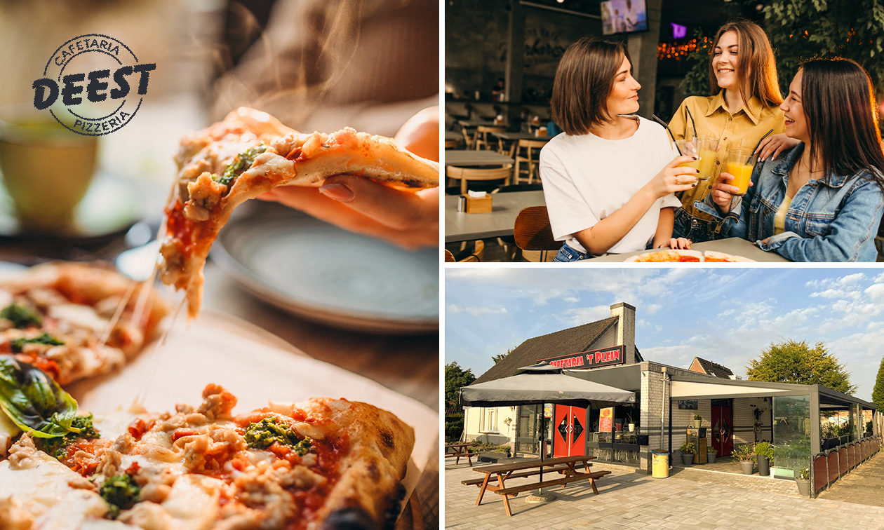 Pizza of kapsalon naar keuze + blikje frisdrank Pizza of kapsalon naar keuze + blikje frisdrank