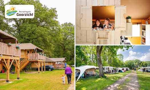 Emplacement de camping ou hébergement (3, 5 ou 7 nuits) pour 2 à 7 personnes