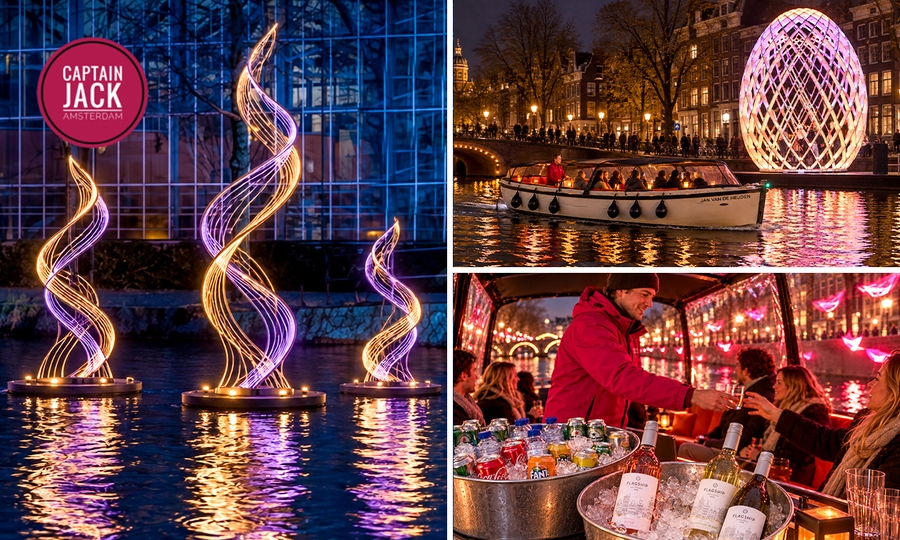 Rondvaart (75 min) + evt. onbeperkt drinken in Amsterdam
