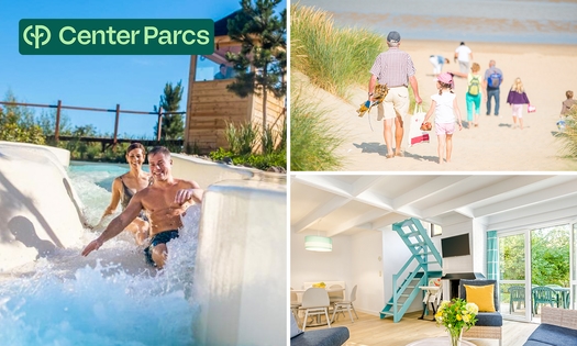 2, 3 of 4 overnachtingen voor 5 of 6 in Center Parcs