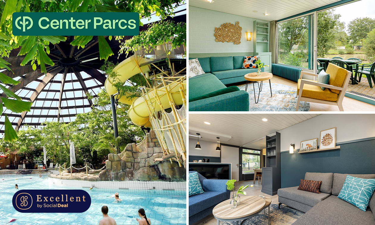 2, 3 of 4 overnachtingen voor 2 tot 6 personen bij Center Parcs De Huttenheugte