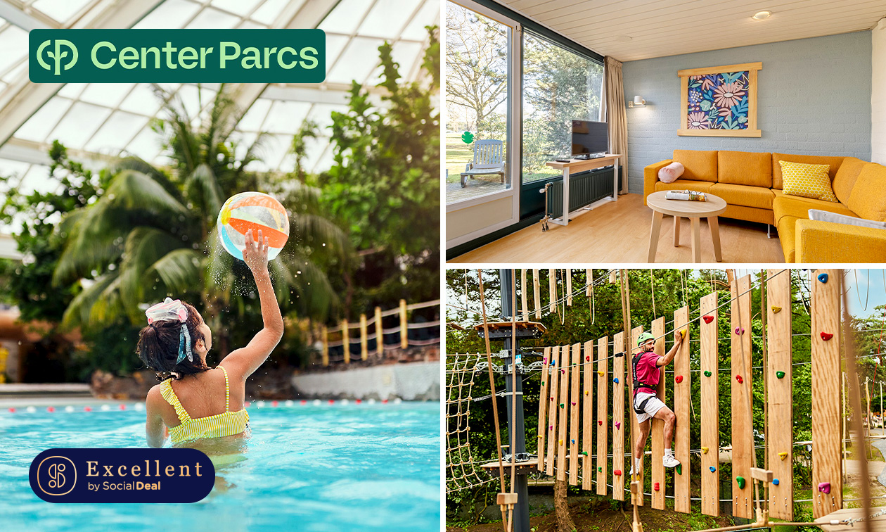 2, 3 of 4 overnachtingen voor 4 personen bij Center Parcs De Kempervennen 2, 3 of 4 overnachtingen voor 4 personen bij Center Parcs De Kempervennen
