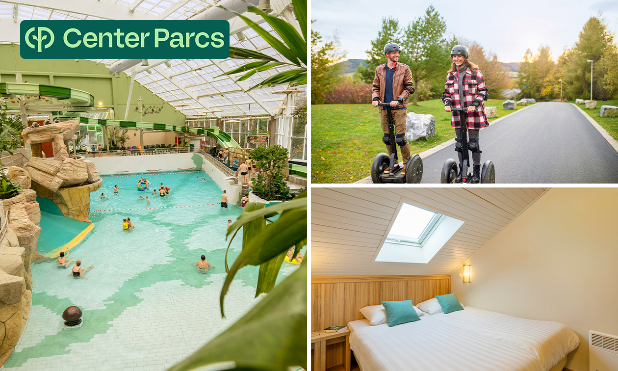 Weekend of midweek weg (2 pers.) in Center Parcs Weekend of midweek weg (2 pers.) in Center Parcs