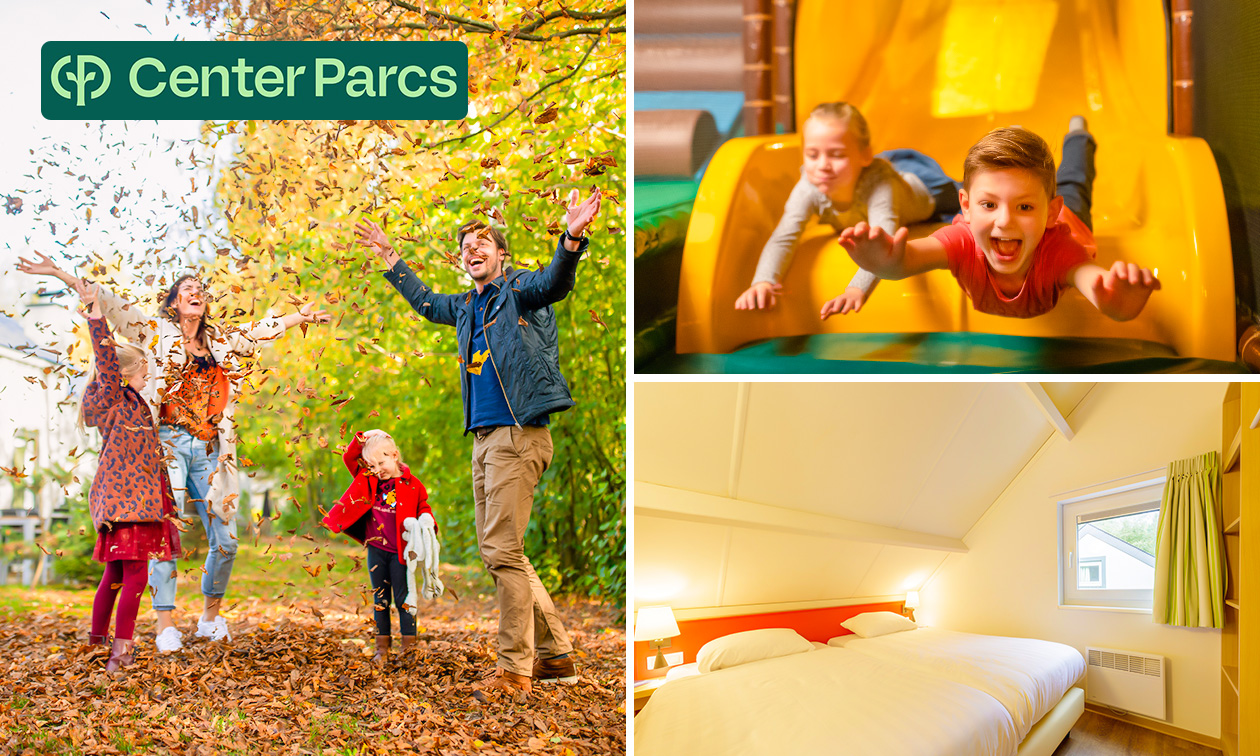 3, 4 oder 7 Übernachtungen für 4 bis 8 Personen bei Center Parcs 3, 4 oder 7 Übernachtungen für 4 bis 8 Personen bei Center Parcs