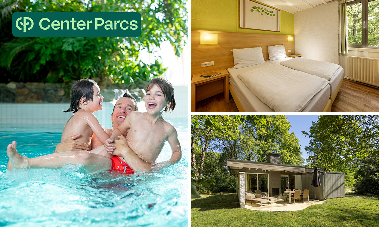 Week-end ou demi-semaine pour 4 ou 6 personnes au Center Parcs Limburgse Peel Week-end ou demi-semaine pour 4 ou 6 personnes au Center Parcs Limburgse Peel