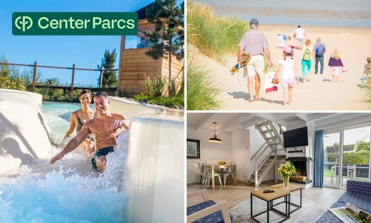 3, 4 of 7 overnachtingen voor 5 of 6 in Center Parcs