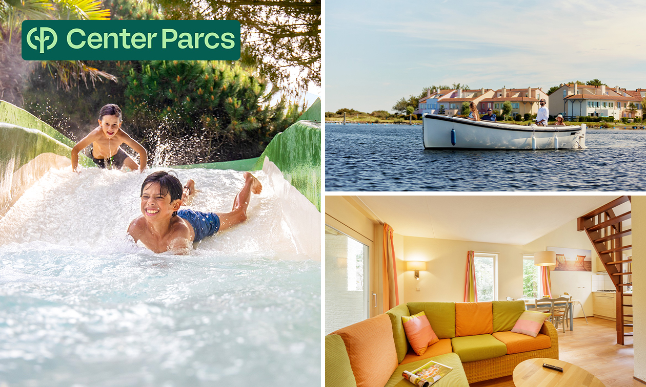 2, 3 ou 4 nuits pour 2 à 4 personnes au Center Parcs Port Zélande