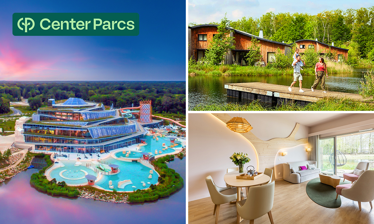 3, 4 of 7 overnachtingen voor 4 tot 6 personen in Center Parcs 3, 4 of 7 overnachtingen voor 4 tot 6 personen in Center Parcs