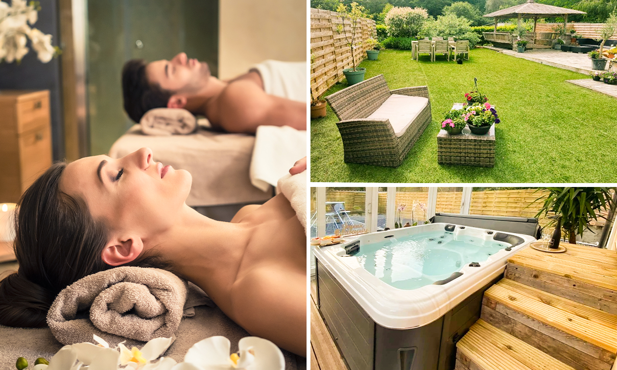 Privéspa voor 2 personen (3 of 4 uur) + ontspannende massage of fles cava nabij Charleroi