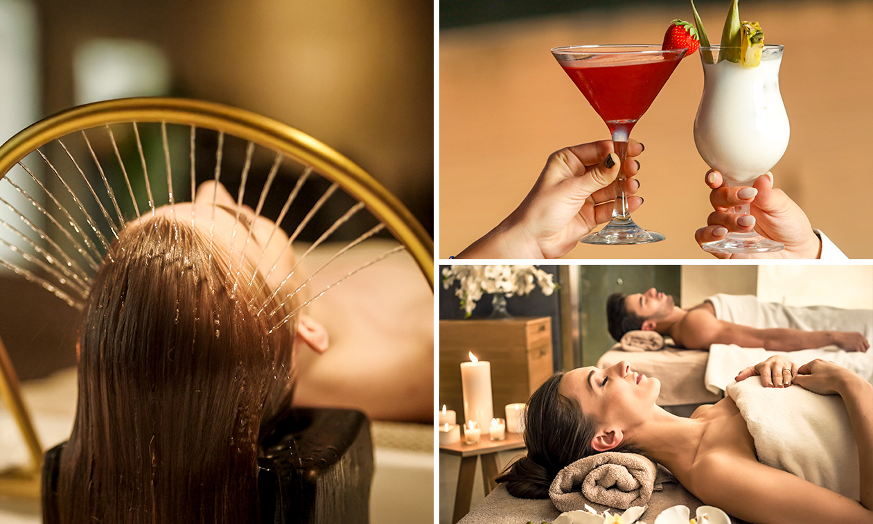 Headspa en duo au choix (60 min) + évtl. 2 cocktails de bienvenue près de Mons