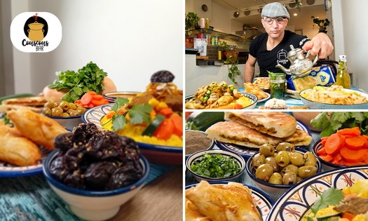 Couscous + soep + salade + evt. nagerecht bij de Couscousbar