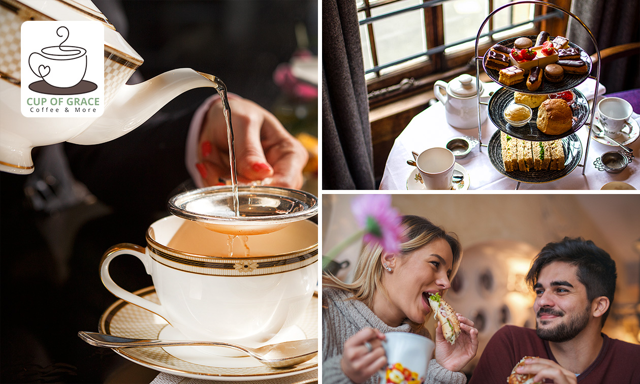 High tea (geen tijdslimiet) bij Cup of Grace High tea (geen tijdslimiet) bij Cup of Grace