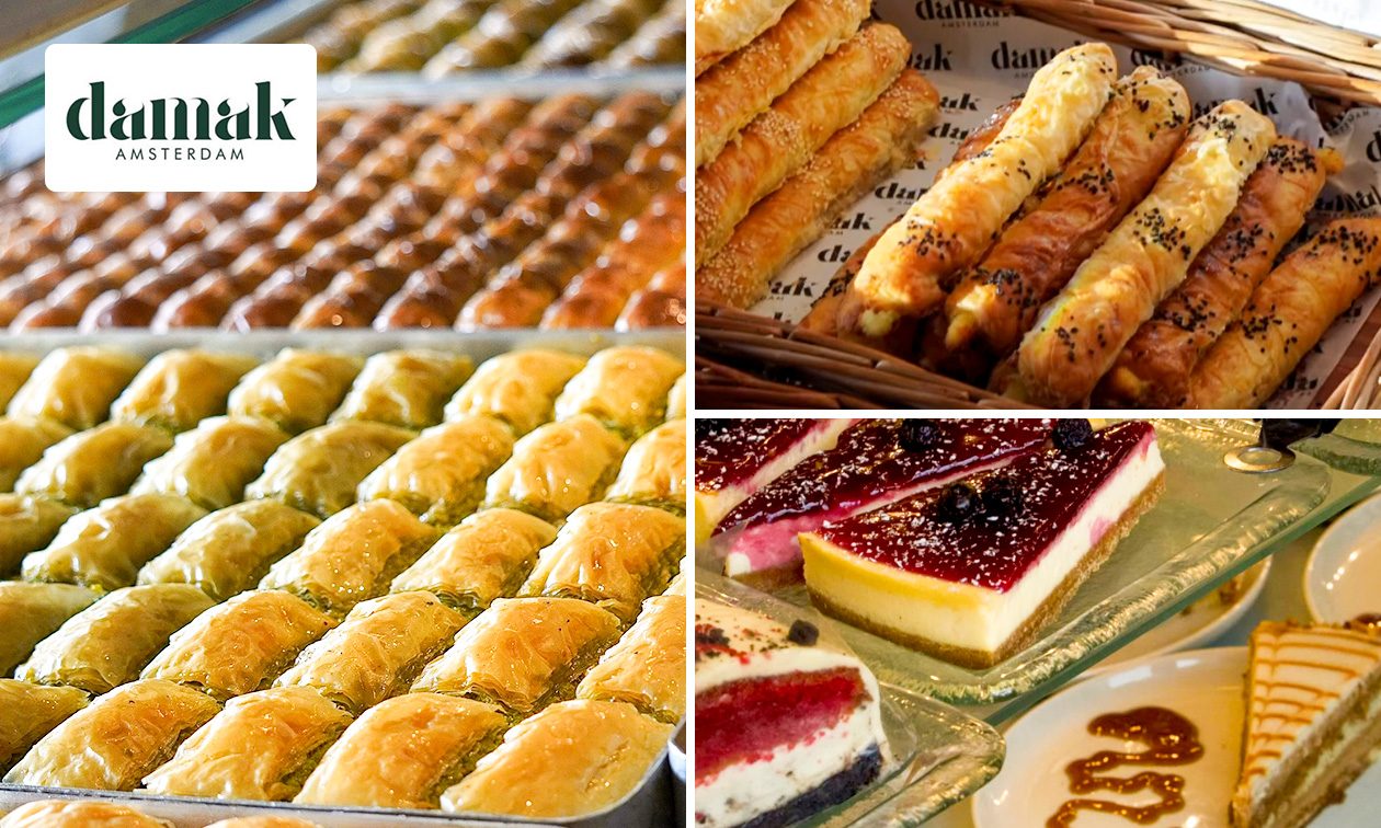 Cheesecake, baklava of börek + drankje OF waardebon Cheesecake, baklava of börek + drankje OF waardebon