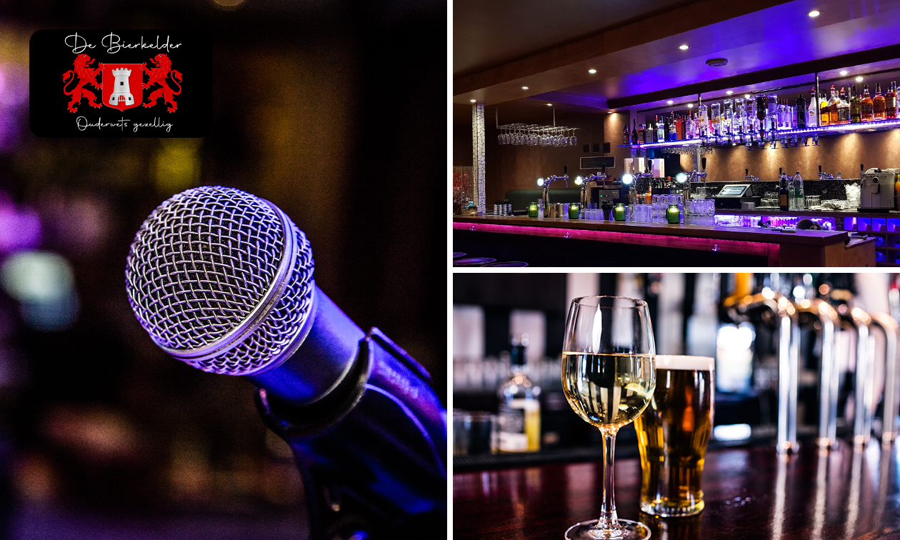 Privé-karaoke (2 uur) + 2 drankjes p.p. bij De Bierkelder