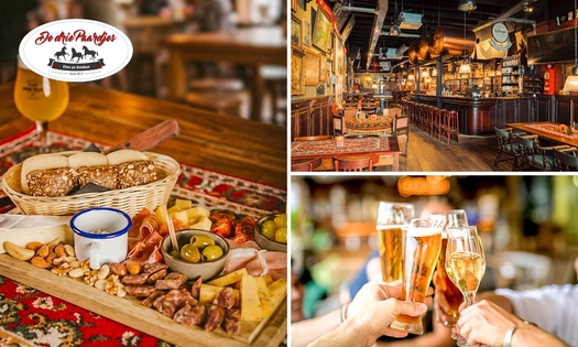 Borrelplank + 2 glazen bier of wijn bij De Drie Paardjes