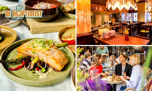 3-gangendiner à la carte + brood bij De Hoptimist Bar & Keuken
