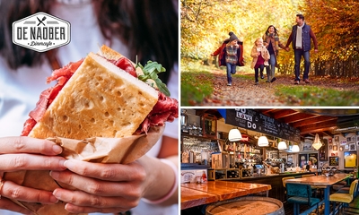 Wandelarrangement incl. warme drank + gebak + 2-gangenlunch bij De Naober