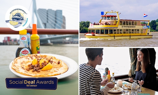 Rondvaart (75 min) + onbeperkt pannenkoeken op De Pannenkoekenboot