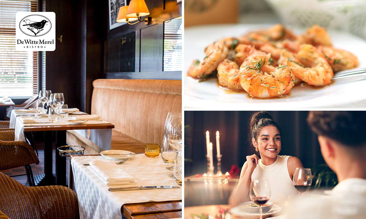 4-gangen keuzediner + amuse bij De Witte Merel