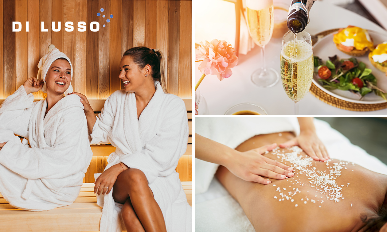 Privésauna-arrangement voor 2 personen (2, 2,5 of 3 uur) bij Di Lusso