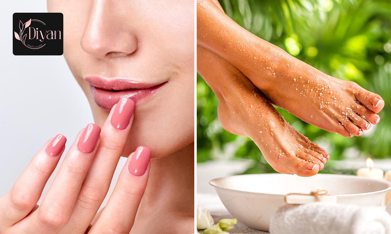 Manicurebehandeling + gellak of spa-pedicurebehandeling