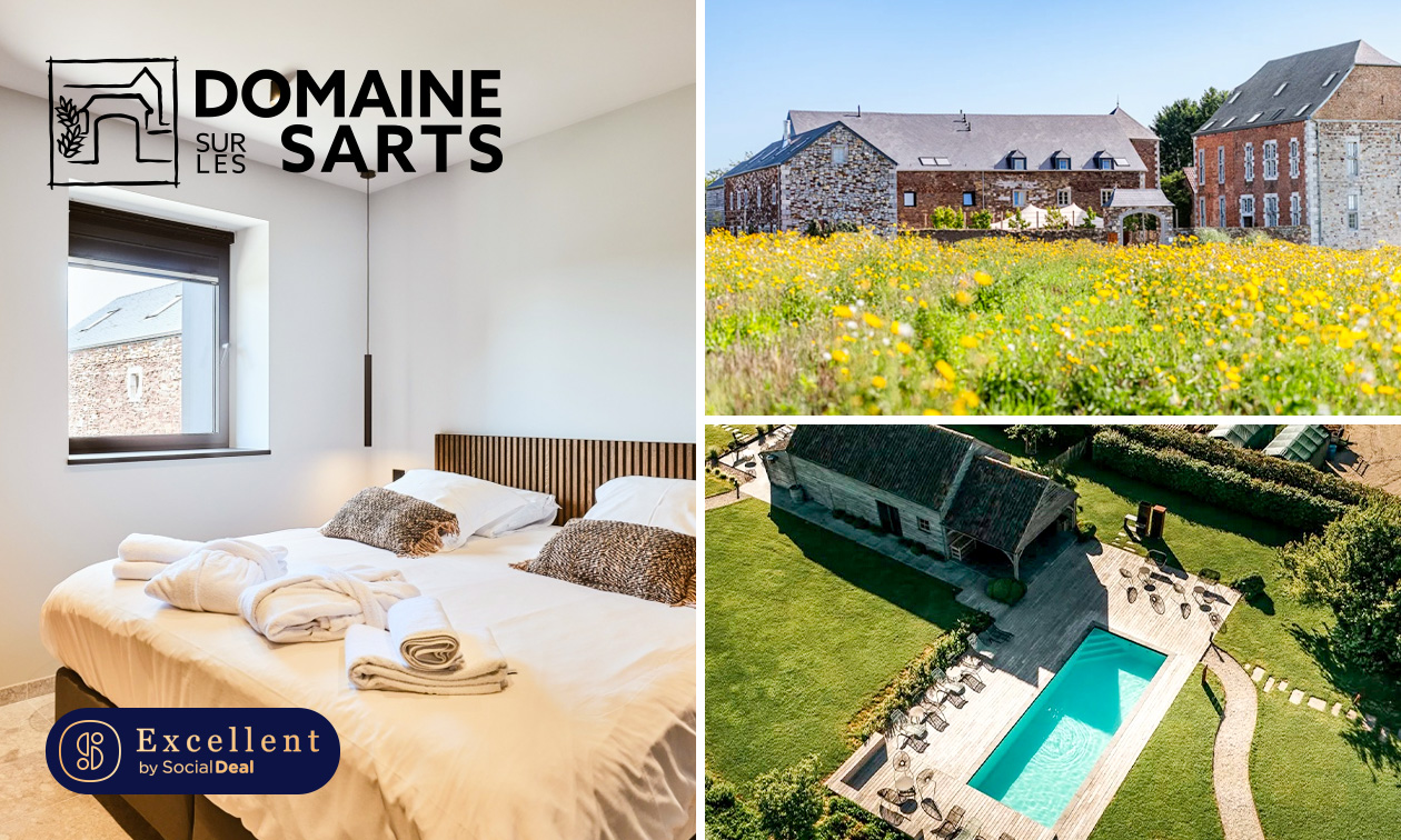 1 ou 2 nuit(s) pour 2 + petit-déjeuner + accès spa + hydromassage (30 min) près de Namur