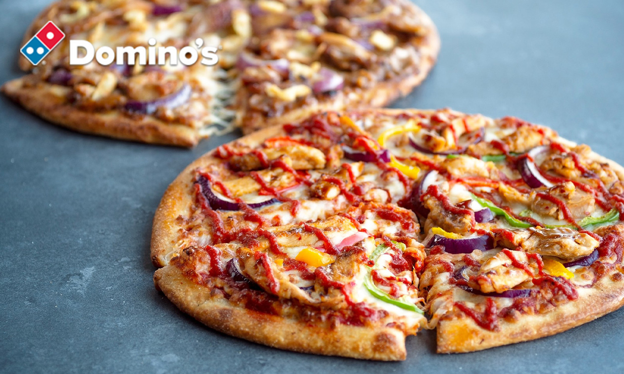 1, 5 of 10 pizza('s) (25 cm) voor afhaal bij Domino's Nederweert