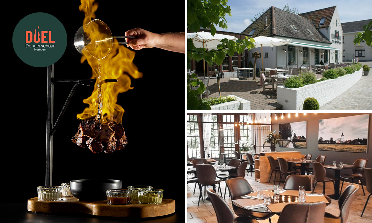 3-gangen keuzediner of -lunch + amuse bij De Vierschaar - DUEL Moregem
