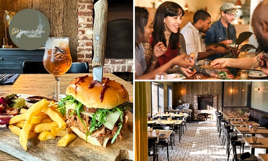 Menu en 2 ou 3 services à la carte à la frontière belgo-française