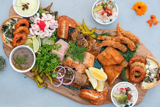 Fiskeplatte til takeaway