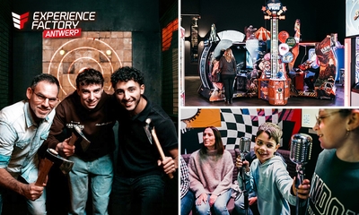Pool, arcades, darts, karaoke, bijlwerpen of quiz + bitterballen bij Experience Factory Antwerp