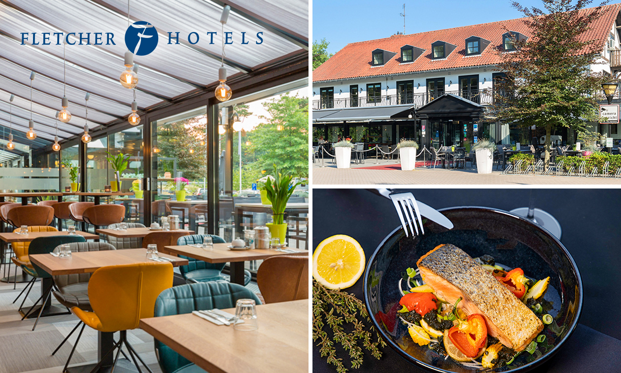 3-gangen Fletcher's Keuzemenu bij Fletcher Hotels