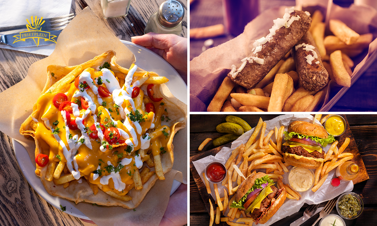 Friet + snack(s) of burgermenu of loaded fries + frisdrank