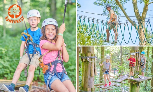 Entreeticket klimbos Fun Forest voor kind en/of volwassene (2 of 3 uur)