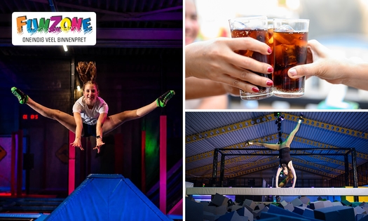 Avondjumpen (2 uur) of Glow Minigolf + drankje(s) + chips, stroopwafel of borrelgarnituur
